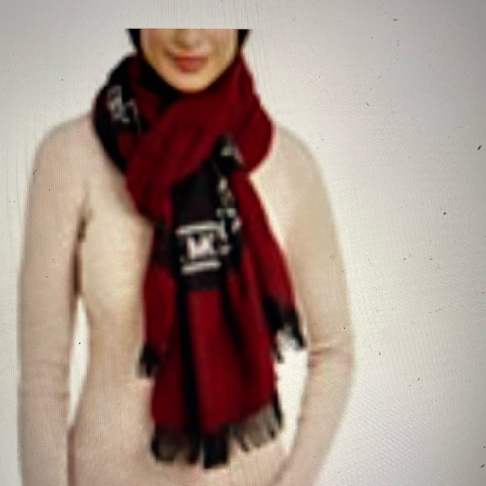 Michael Michael Kors NWT red and black scarf